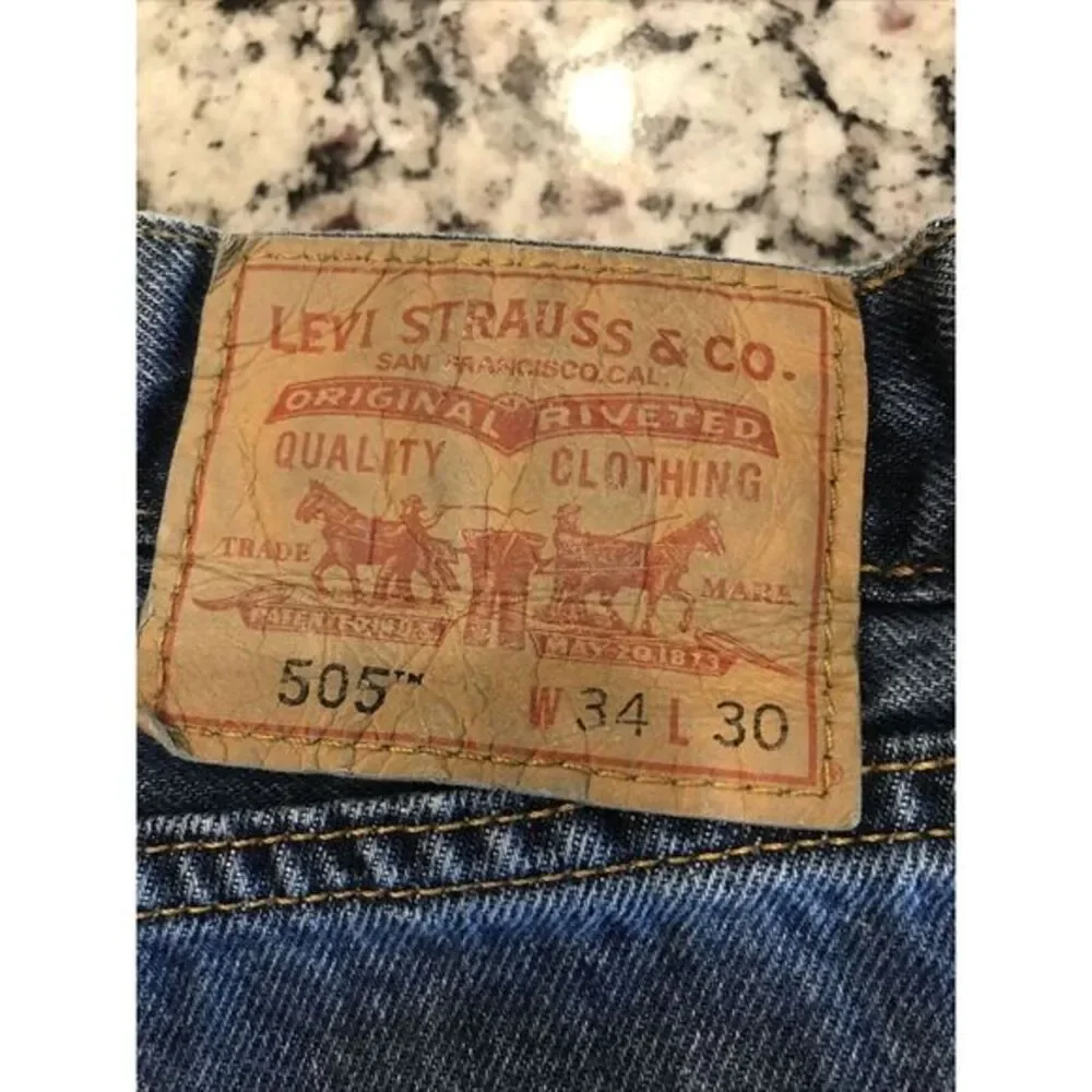Levis 505 Regular Fit Jeans‎ 34x30 100% Cotton